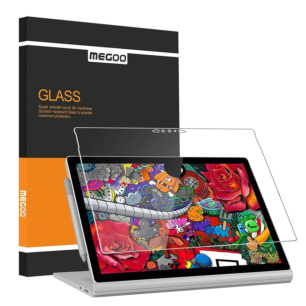 Microsoft Surface Book 3/2 ガラスフィルム Amazon.com: Supershieldz (3 Pack) Designed for Microsoft